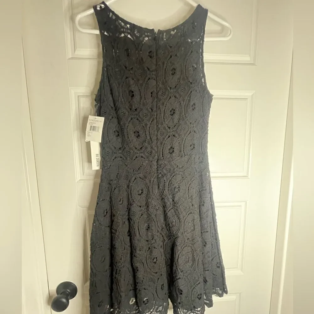 💜 BB Dakota NWT black floral dress size 2